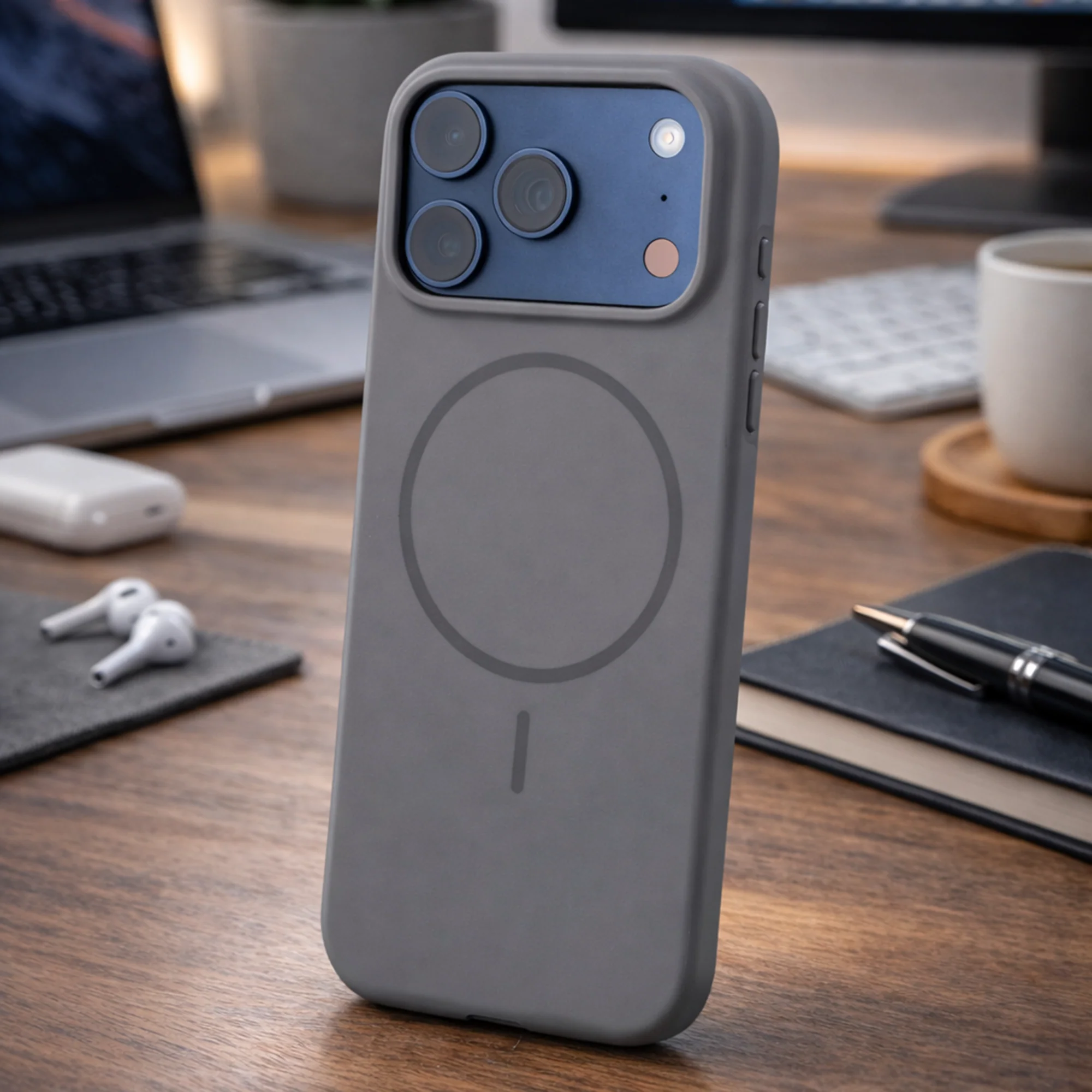 TEKNE Solid Duo MagSafe case for iPhone 17 Pro- Grey - Image 2