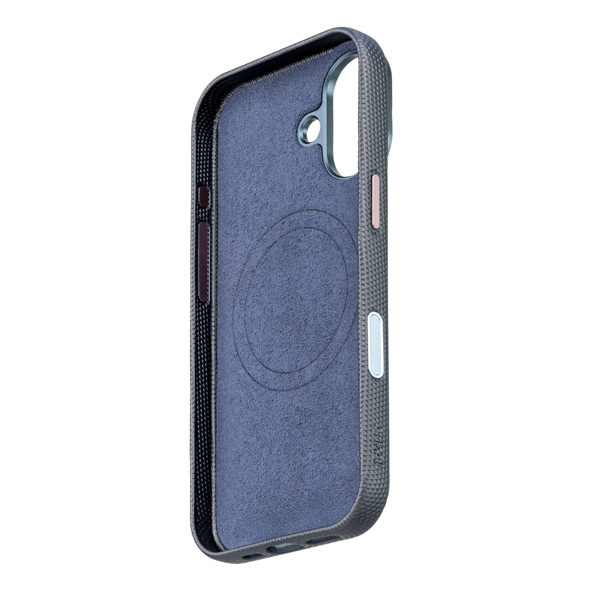 TEKNE Textura Vegan Leather Case  for iPhone 17-Grey - Image 4