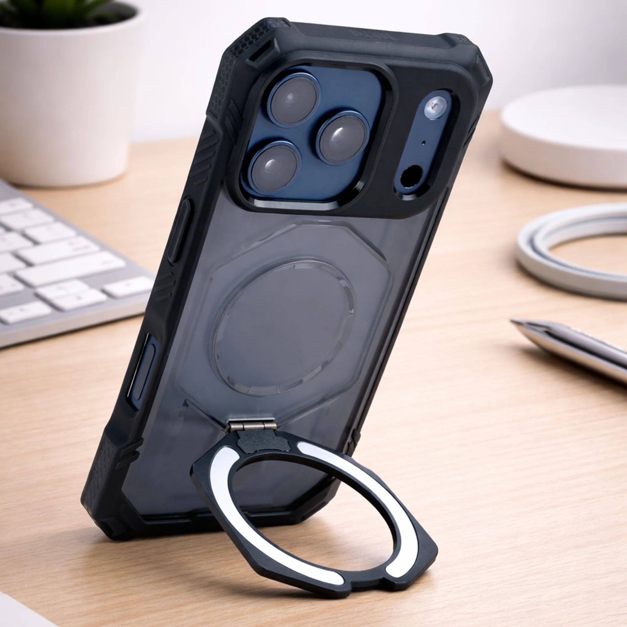 TEKNE Titan Defender Case for iPhone 17 Pro-Black - Image 9