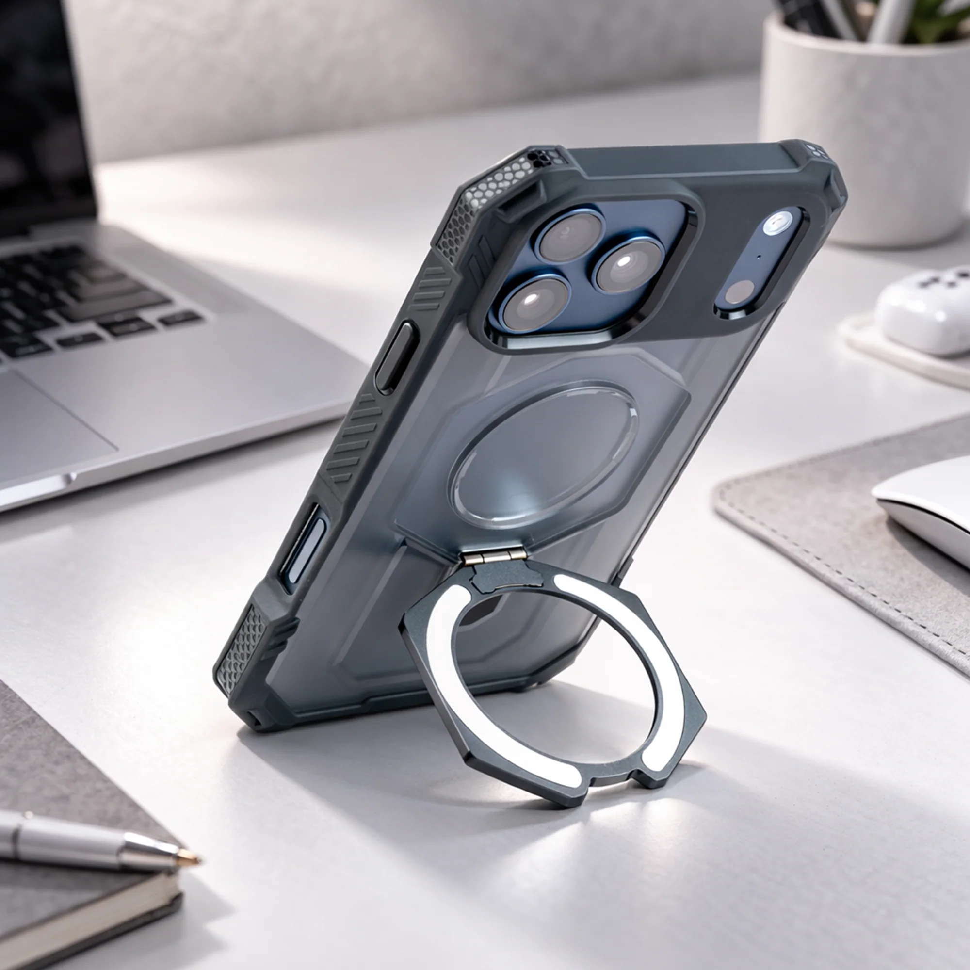 TEKNE Titan Defender Case for iPhone 17 Pro Max-Black - Image 3