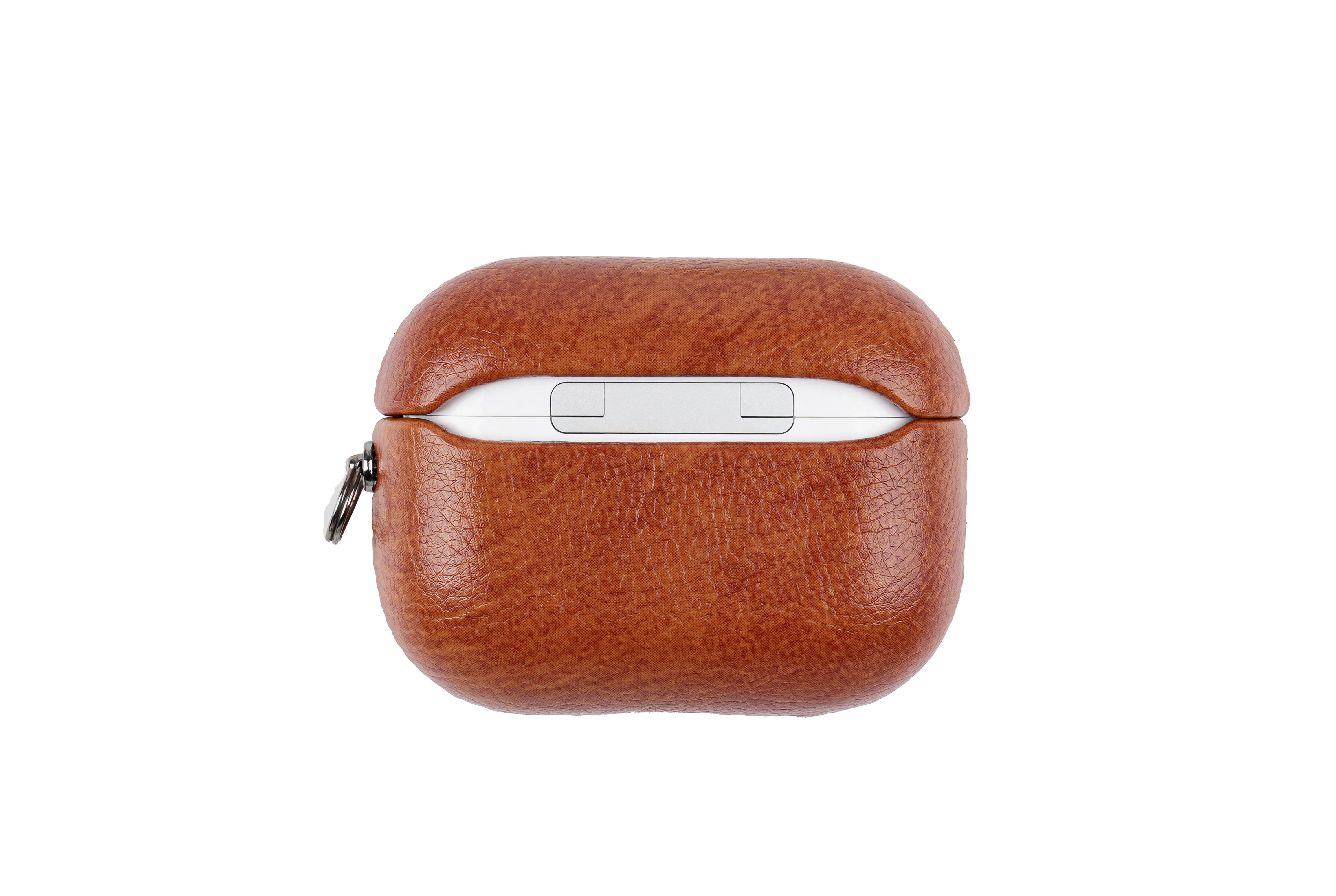 TEKNE Vegan Leather case for Airpods-Tan brown - Image 2