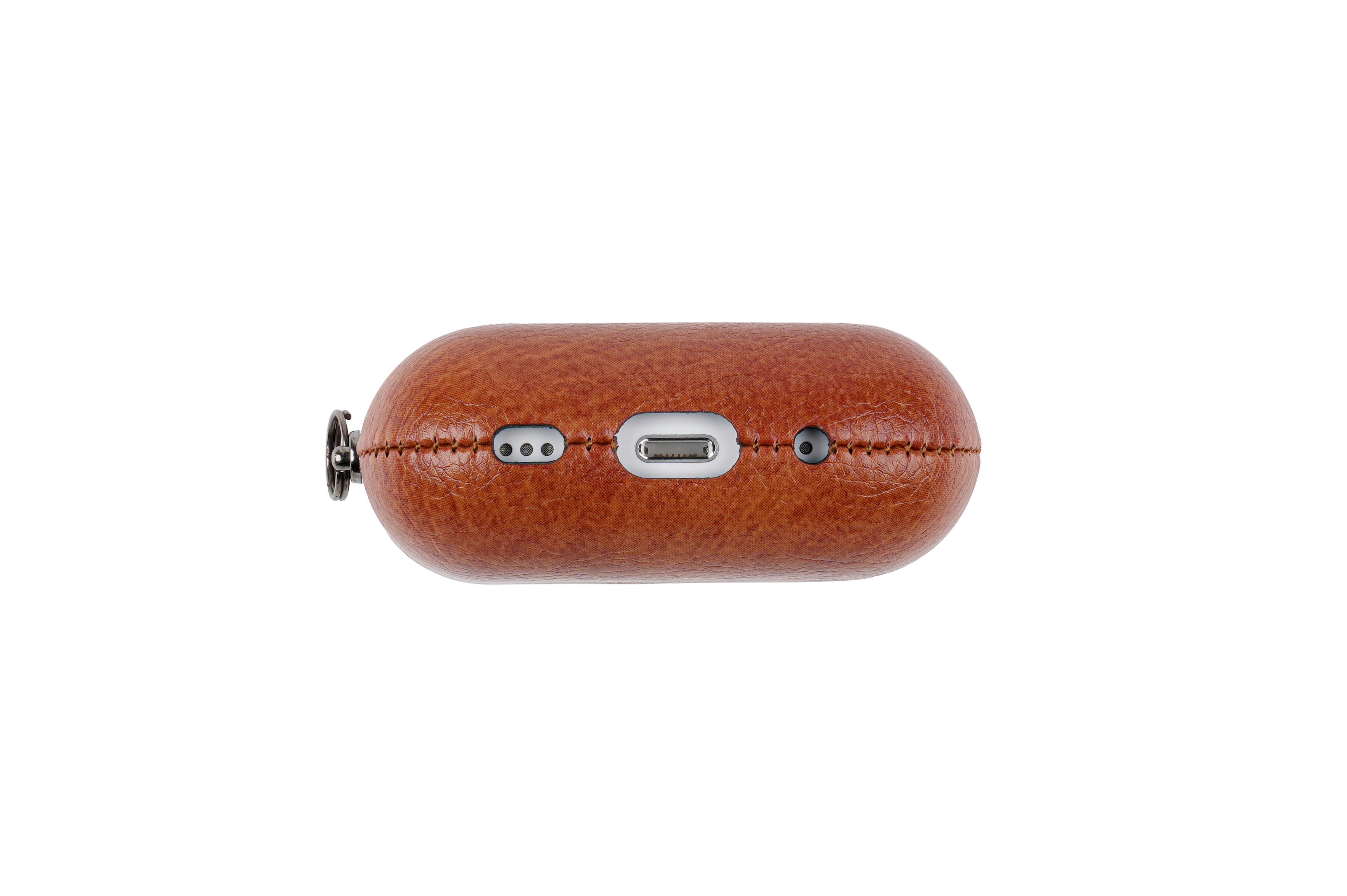 TEKNE Vegan Leather case for Airpods-Tan brown - Image 4