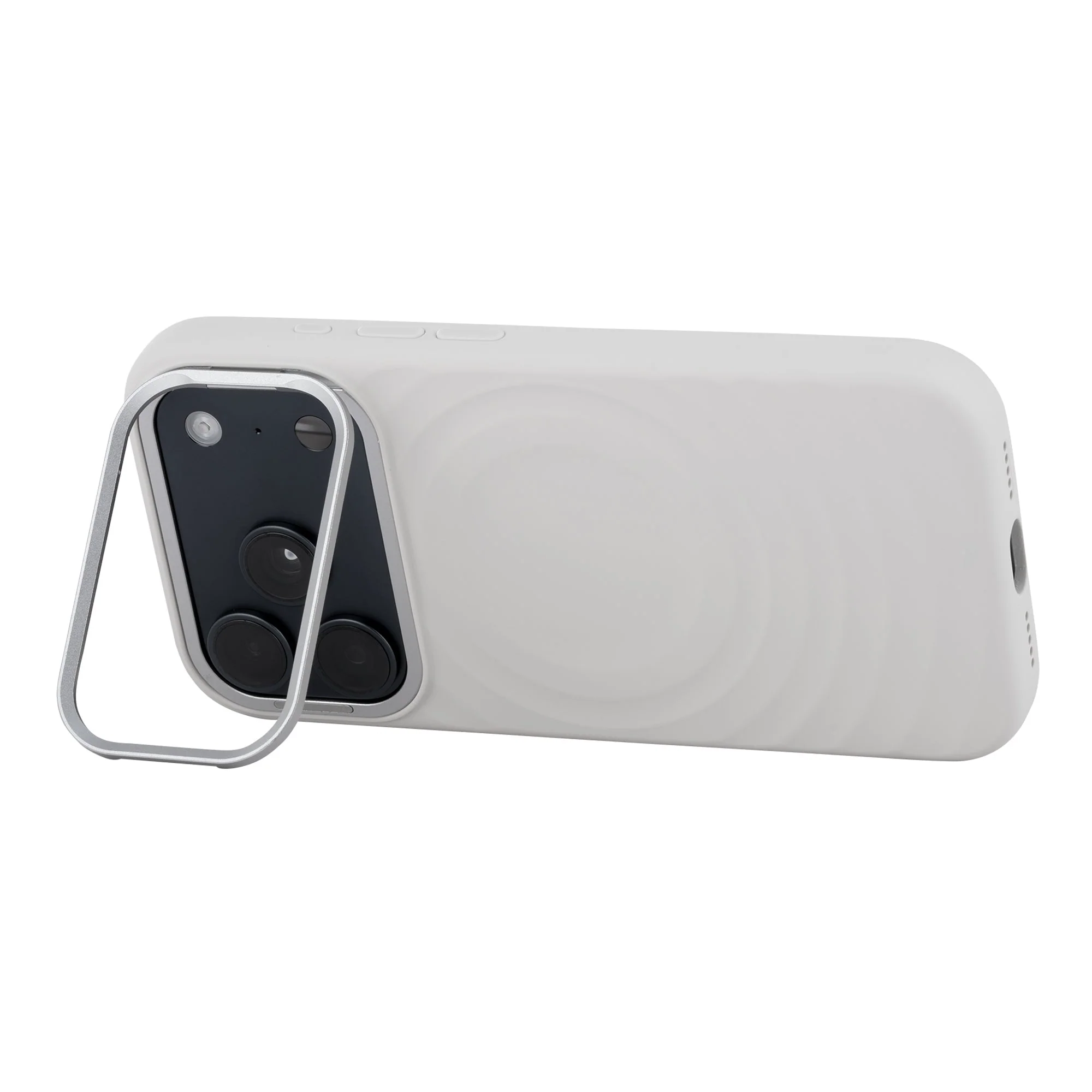 TEKNE WaveStand Silicone Case for iPhone 17 Pro-Beige - Image 2