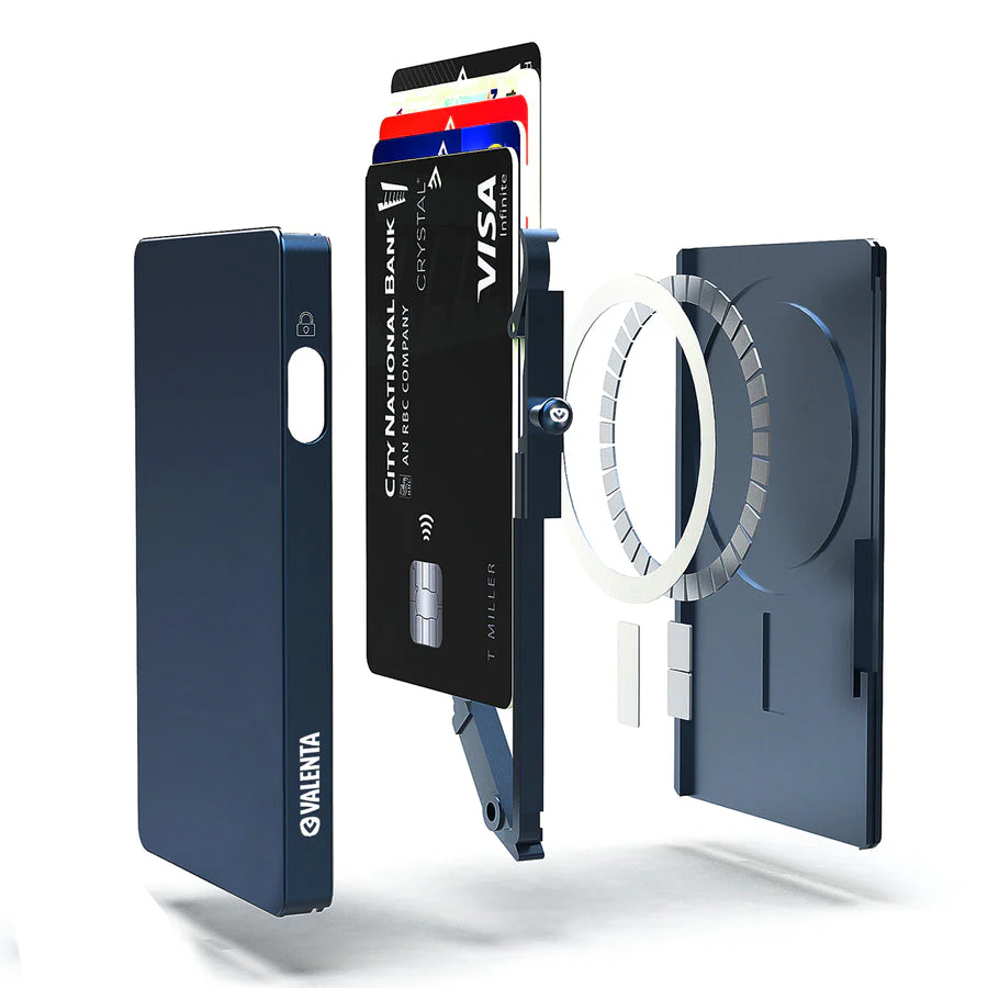 Valenta Cardprotector Aluminium Magsafe Blue Titanium - Image 5