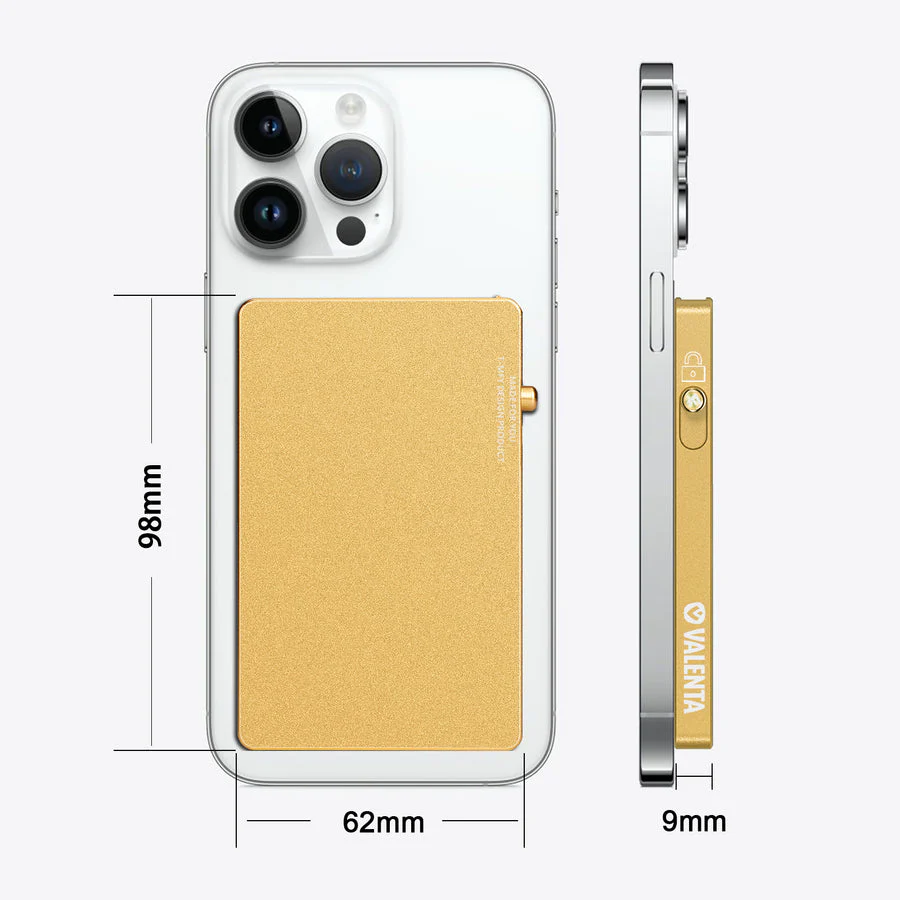 Valenta Cardprotector Aluminium Magsafe Gold - Image 3
