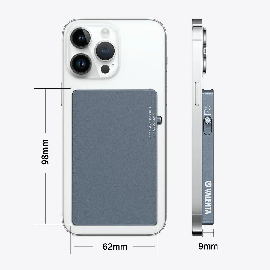 Valenta Cardprotector Aluminium Magsafe Grey - Image 3