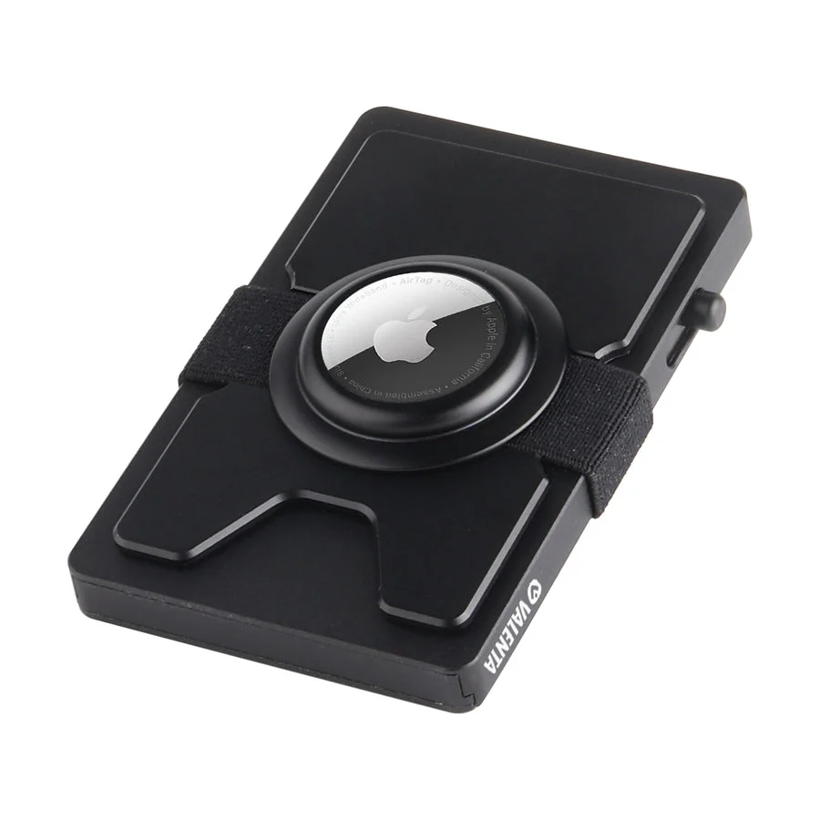 Valenta Cardprotector Aluminium with Airtag holder Black - Image 10