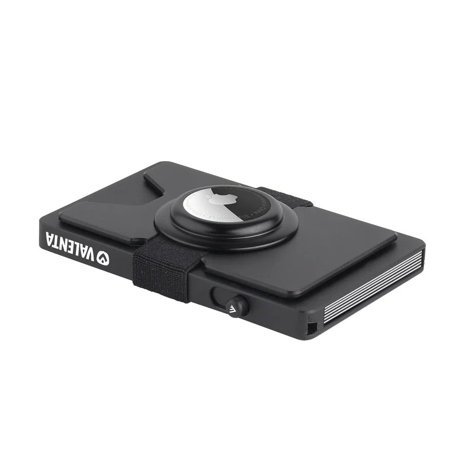 Valenta Cardprotector Aluminium with Airtag holder Black - Image 4