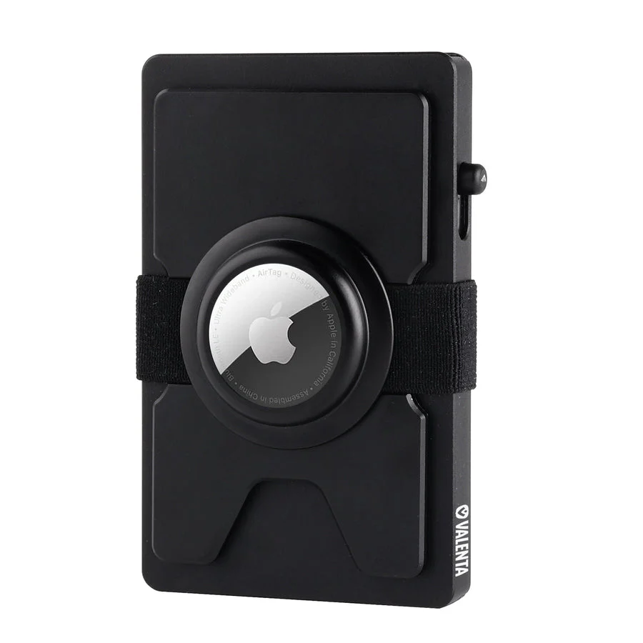Valenta Cardprotector Aluminium with Airtag holder Black - Image 7