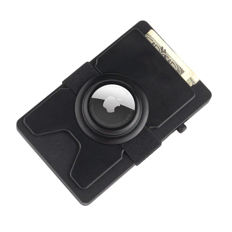 Valenta Cardprotector Aluminium with Airtag holder Black - Image 8