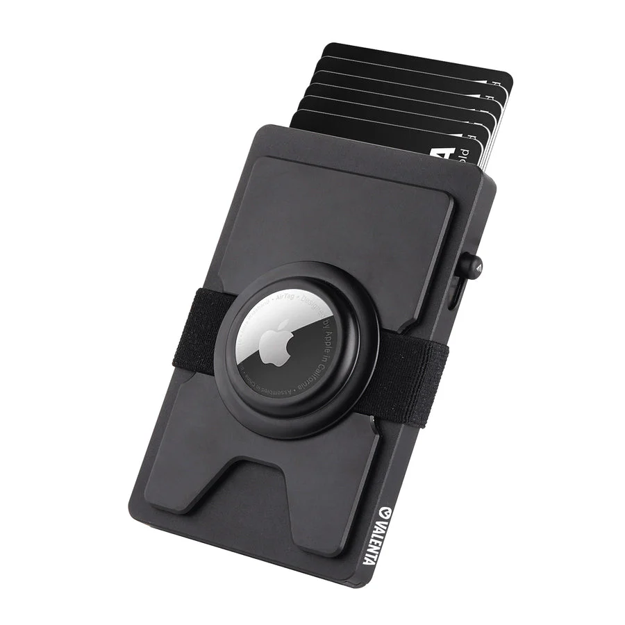 Valenta Cardprotector Aluminium with Airtag holder Black - Image 9